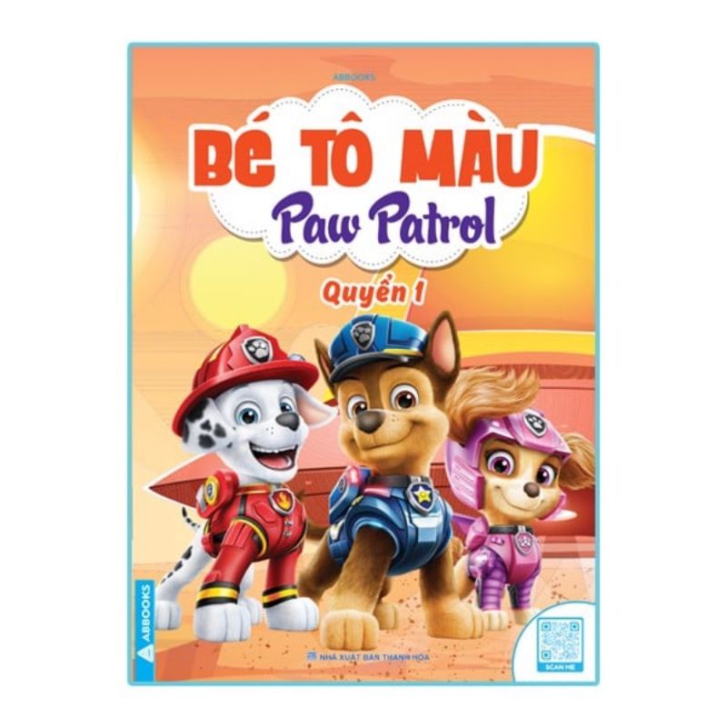 Sách Bé Tô Màu Chó cứu hộ Paw Patrol - Trọn bộ 2 quyển