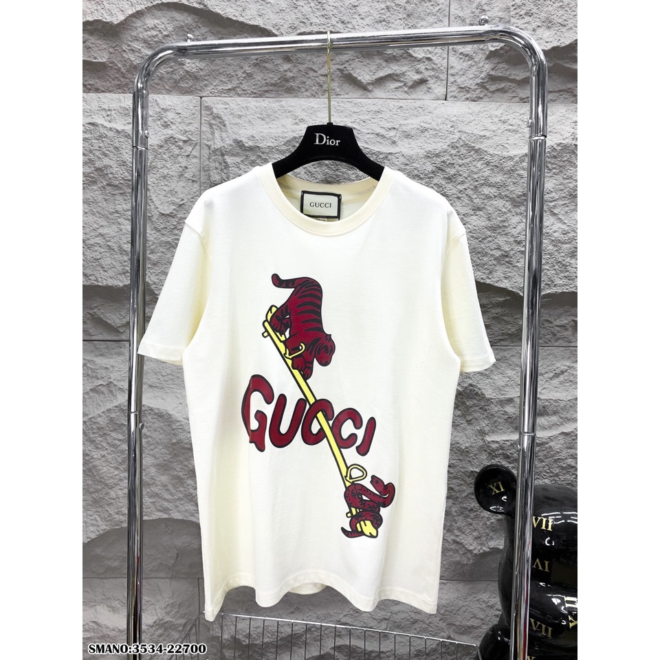 Áo Phông Nam In Hình Hổ,Rắn Cotton Lạnh - Áo Thun Nam GC Chữ Đỏ Cực Nét