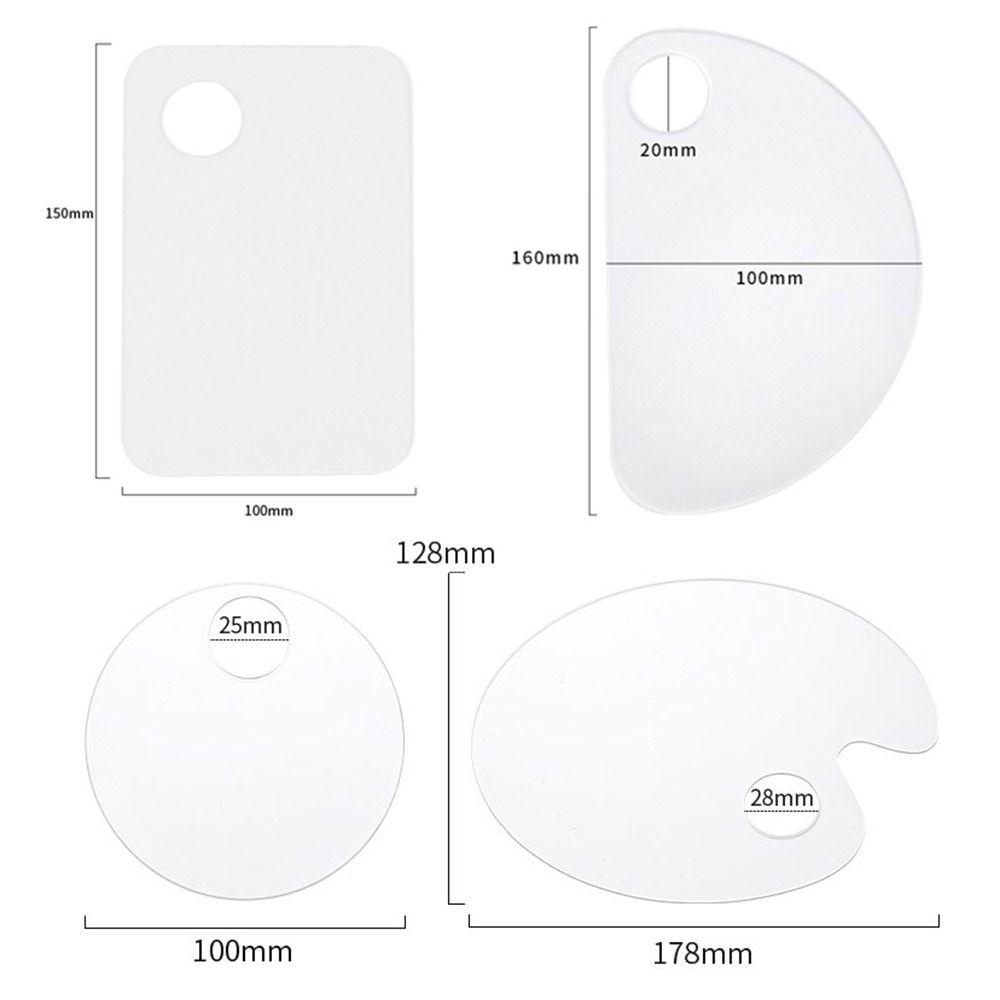 OCEANMAP Bảng Đựng Màu Vẽ Móng Nghệ Thuật Bằng Acrylic Tiện Dụng Cho Salon