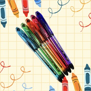 Bút bi mực đen pentel rsvp razzle dazzle bk91 1mm / viết bi thân nhiều màu mực đen r.s.v.p.