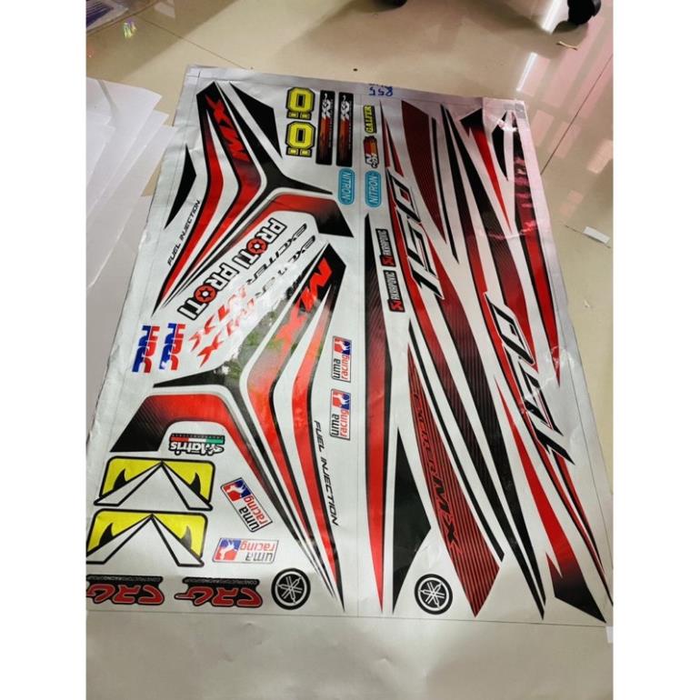 FREE SHIP + QUÀ TẶNG Tem rời Exicter 150 dán xe trắng chất liệu Candy cao cấp