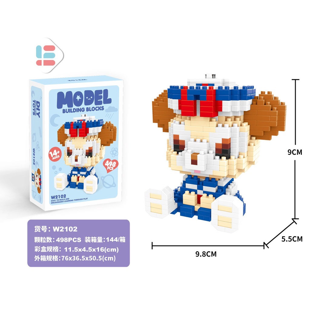 Đồ Chơi Mô Hình Lắp Ráp 3D Nhiều Nhân Vật Hoạt Hình Đáng Yêu Cho Bé Nhiều Mẫu Mã Lựa Chọn