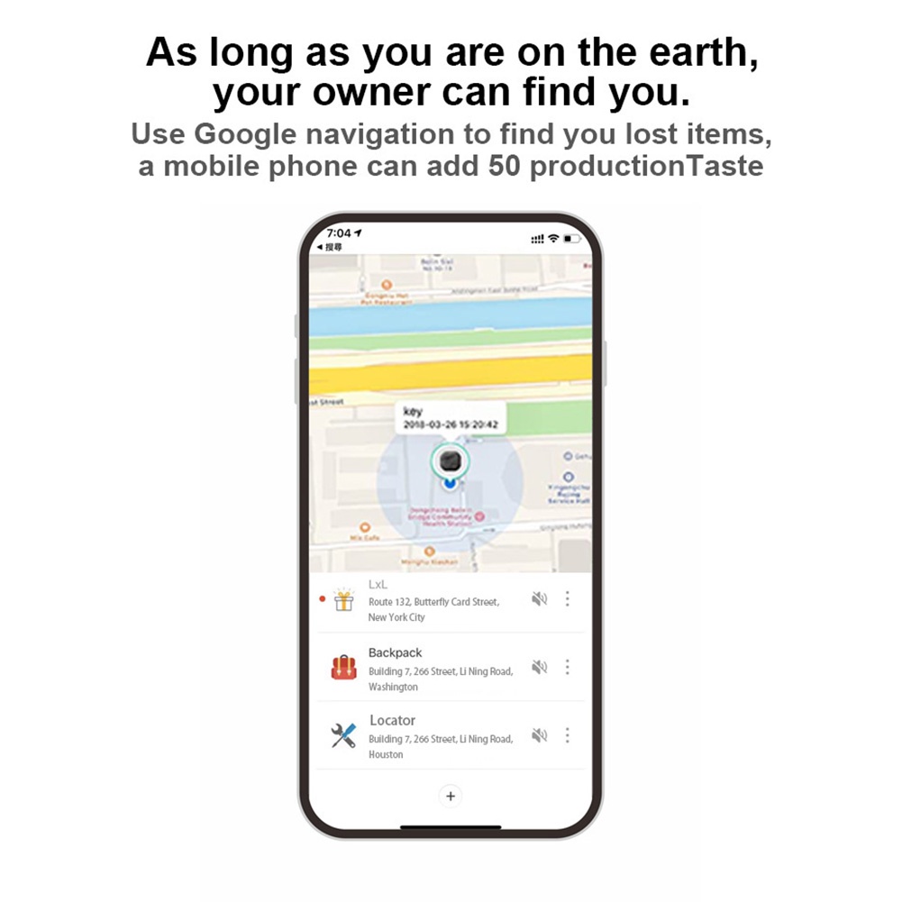 Móc Khóa Định Vị Thông Minh Chống Thất Lạc Chính Xác Dành Cho Người Lớn Tuổi Và Trẻ Em