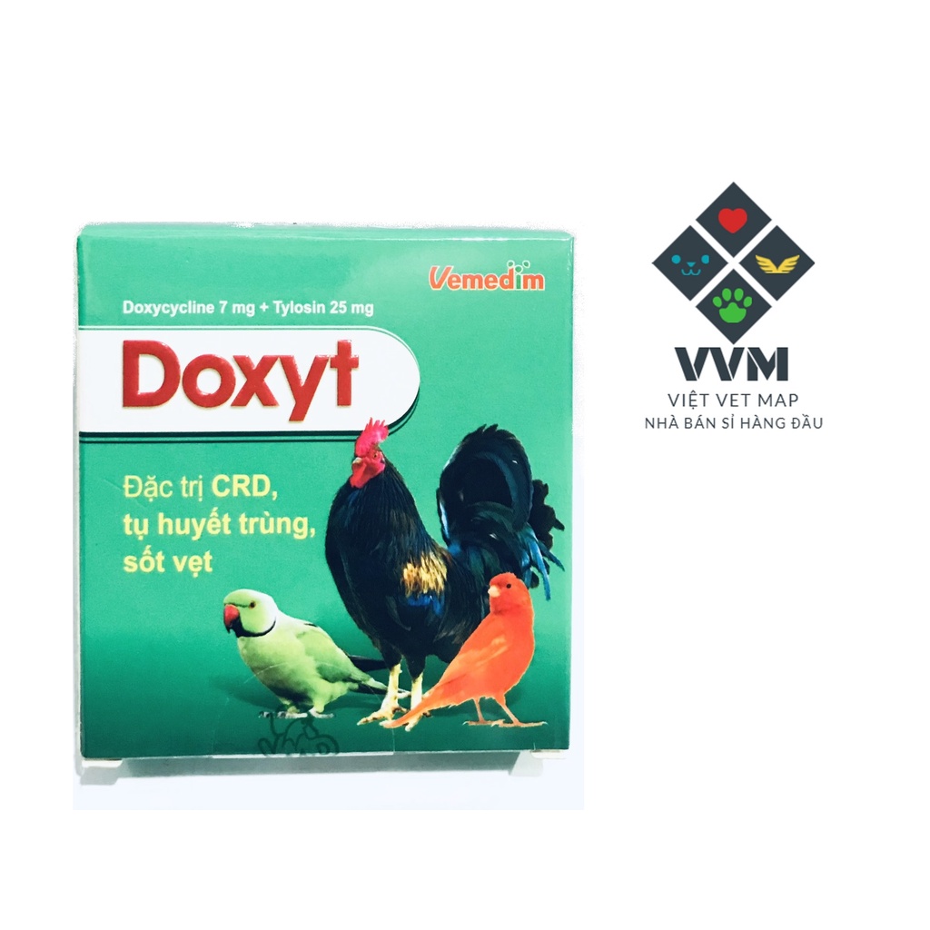 VMD Doxyt hộp 10 viên [Dứt điểm khò khòe, sưng mặt, phù đầu]