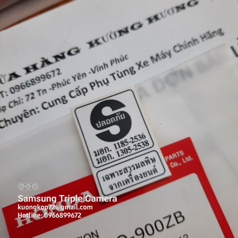 Tem chữ S Tem Thông số dream thái chính hãng  Tem dán sườn xe móc mũ bảo hiểm 2536GBO900ZB