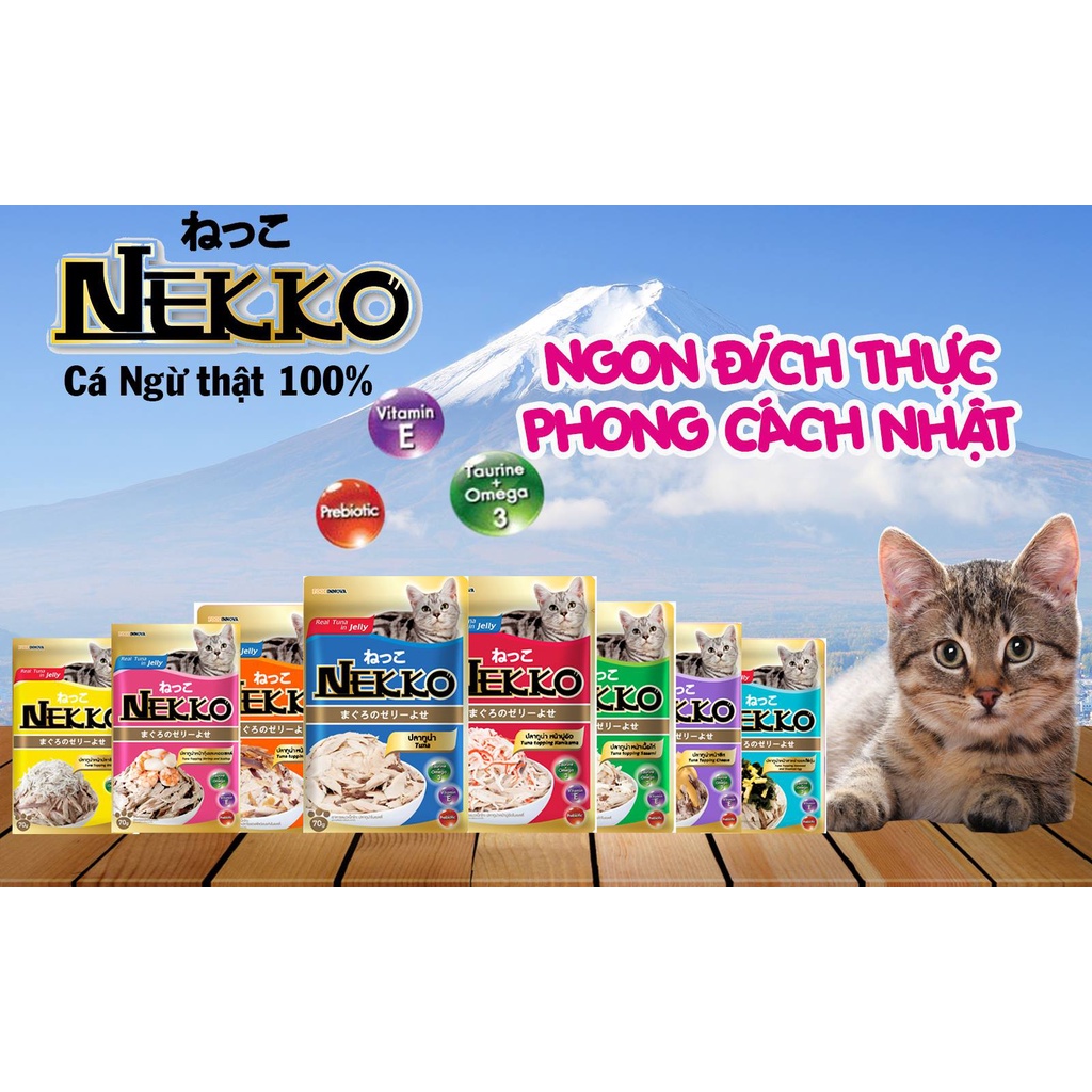 Pate Nekko Gravy 70g 🐶 FREE SHIP 🐶 Thức Ăn Dinh Dưỡng Cho Mèo