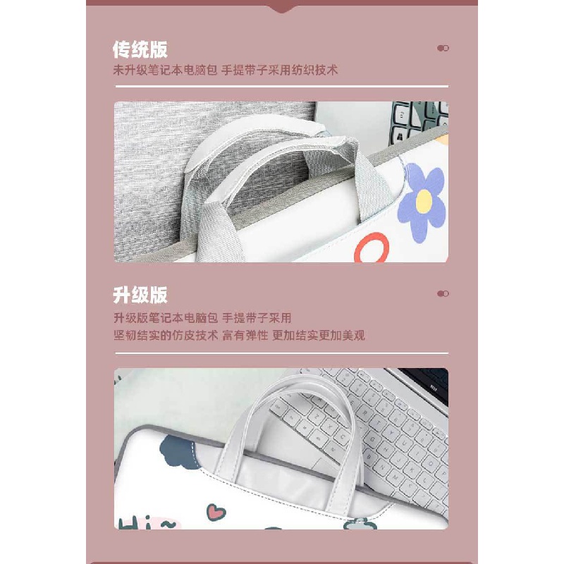 Túi Đựng Laptop 14-inch 15.6-inch 17-inch Chống Rơi Họa Tiết Chuột Mickey Dễ Thương