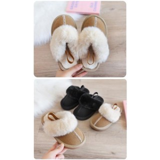 Sandal lông dễ thương mềm mịn cho bé