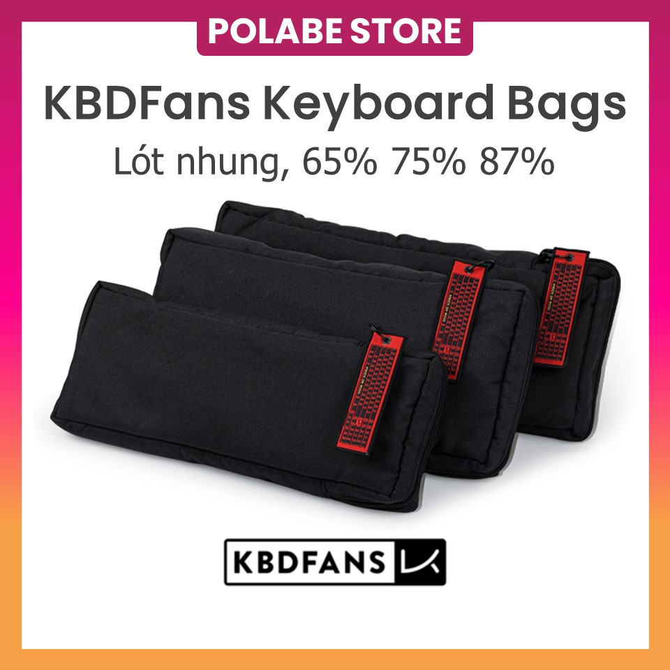 Túi đựng bàn phím cơ KBDfans chính hãng bảo vệ bàn phím chống sốc va đập KBDfans canvas bag - Polabe Store