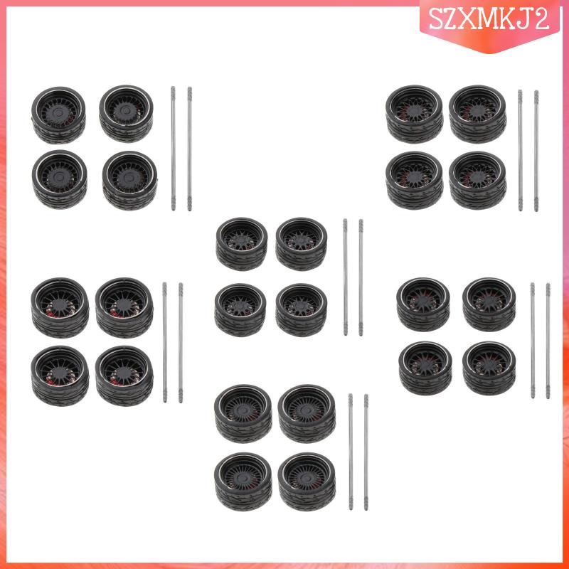 Bộ 4 Bánh Xe Đồ Chơi Diecast szxmkj2 1: 64 DIY