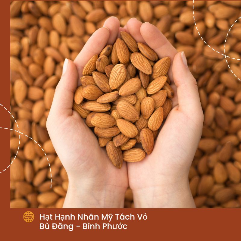 500G Hạnh Nhân Mỹ Tách Vỏ , Hạnh Nhân Bảo Khánh Cashew Hạt Dinh Dưỡng Làm Set Quà Tặng, Giảm Cân, Đồ Ăn Vặt