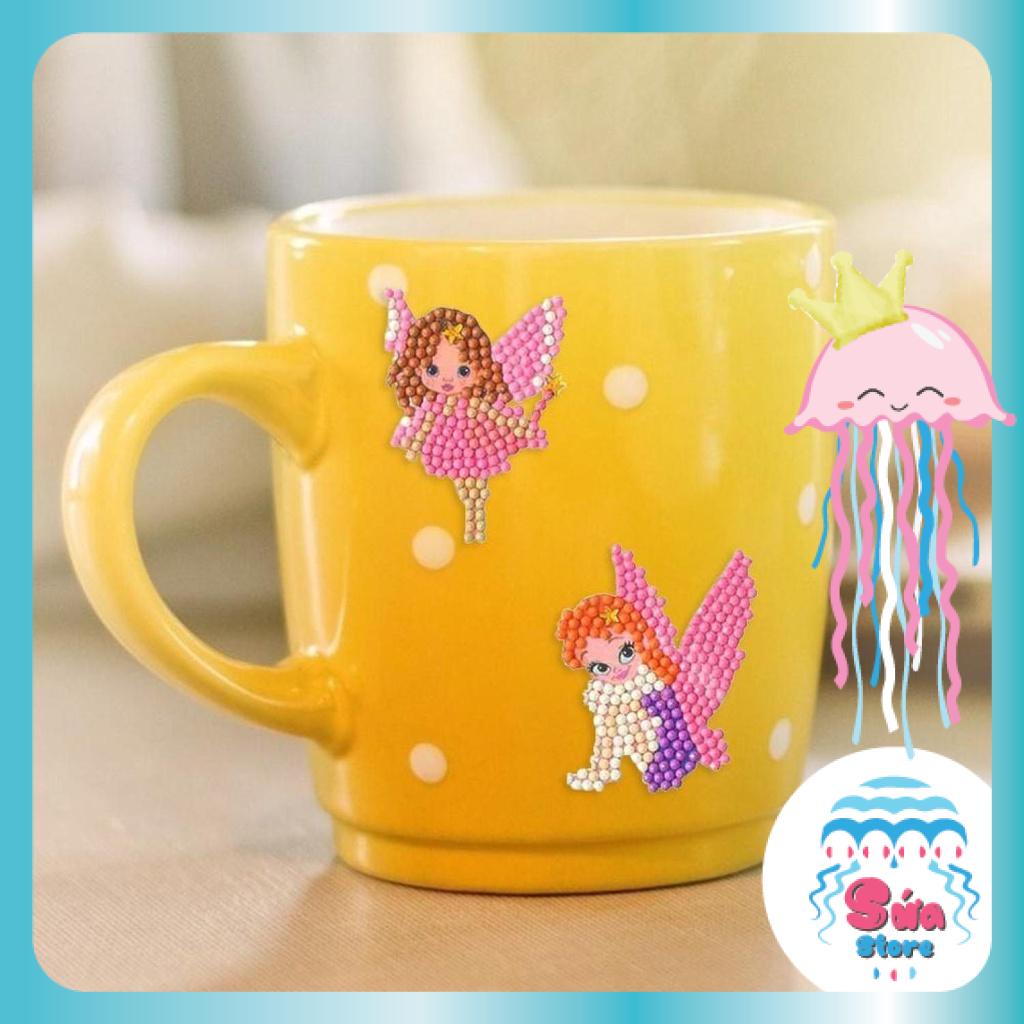 Tranh đính đá sticker cho bé, đồ chơi đính đá DIY trang trí sách, đồ thủ công cho bé dán điện thoại di động TDDA01