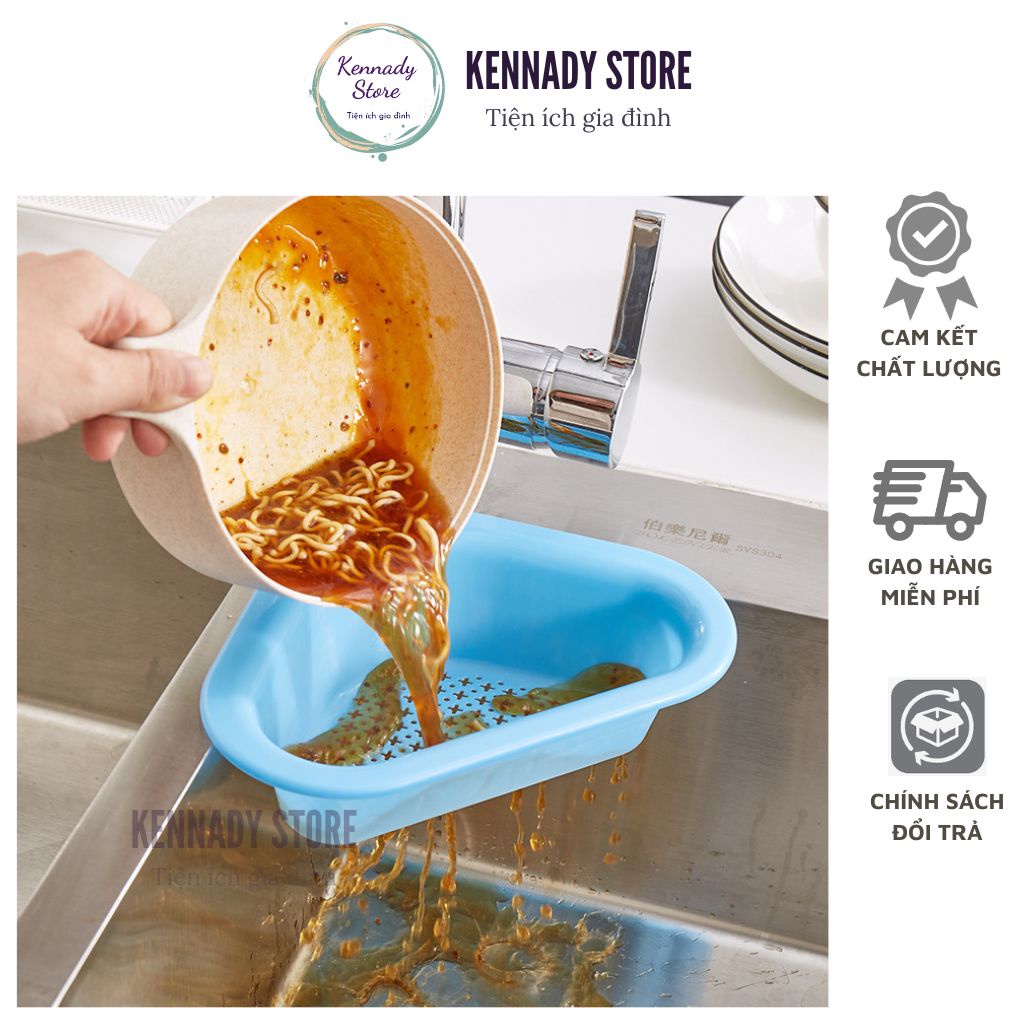 Rổ lọc rác gắn bồn rửa bát thiên nga, khay lọc rác bồn rửa chén đa năng tiện lợi