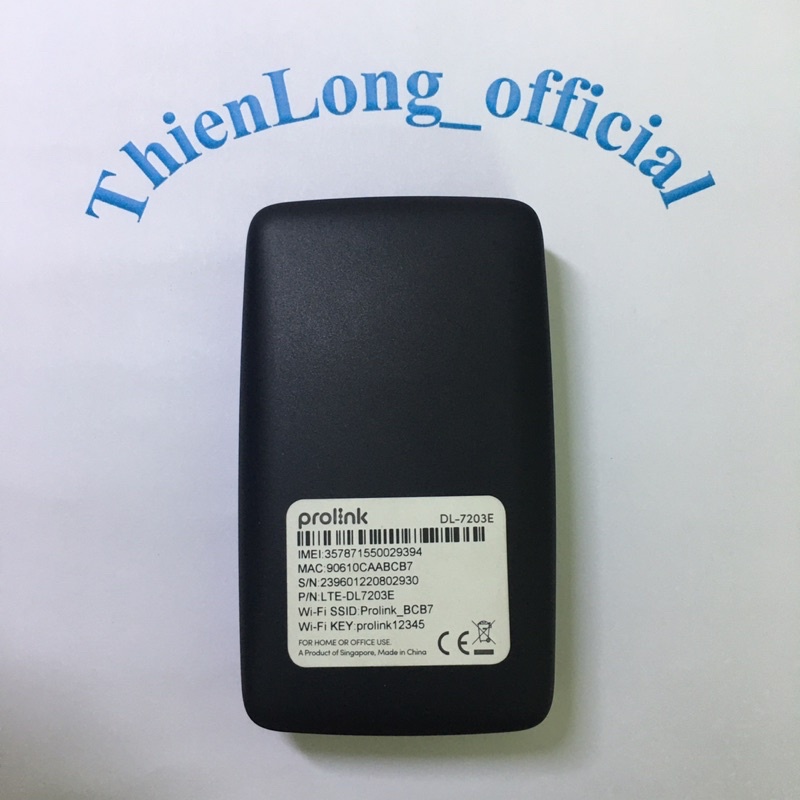 Bộ phát wifi Prolink DL7203E chính hãng  dùng SIM 4G LTE 150Mbps, pin 5200mAH, TFT 1.44”, cổng RJ45, USB 2.0