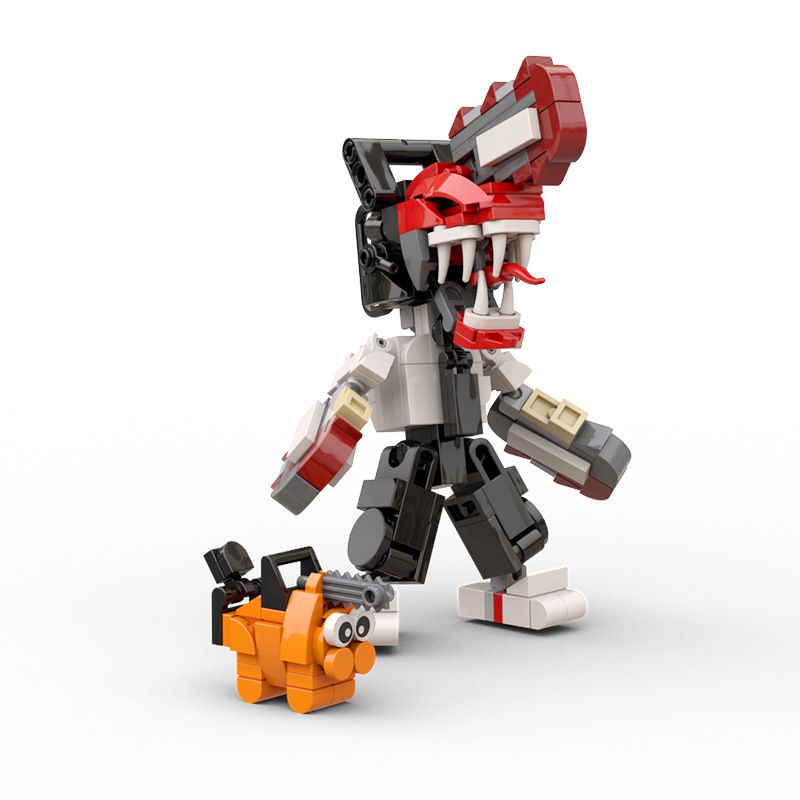 239pcs Chainsaw Man Denji Building Blocks Pochita Model Toy Robot Figure Building Blocks DIY Display Set For Fans Adults Kids