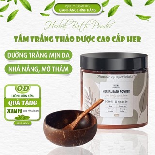 Bột tắm trắng thuốc bắc thảo dược cao cấp organic, trắng da nhanh, giảm thâm nám, tẩy da chết, trắng tự nhiên, cấp ẩm da