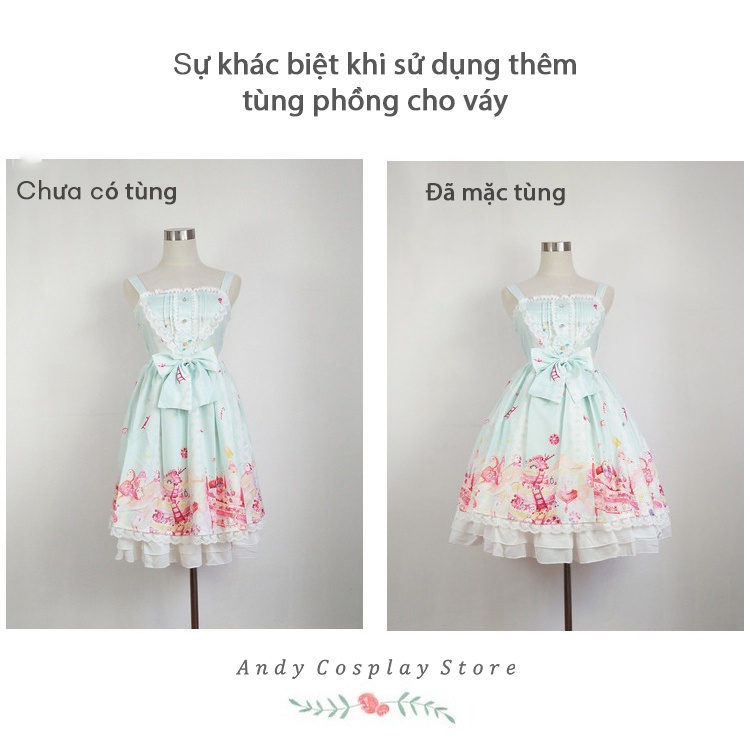 [CÓ SẴN] Tùng phồng lolita mềm 40cm