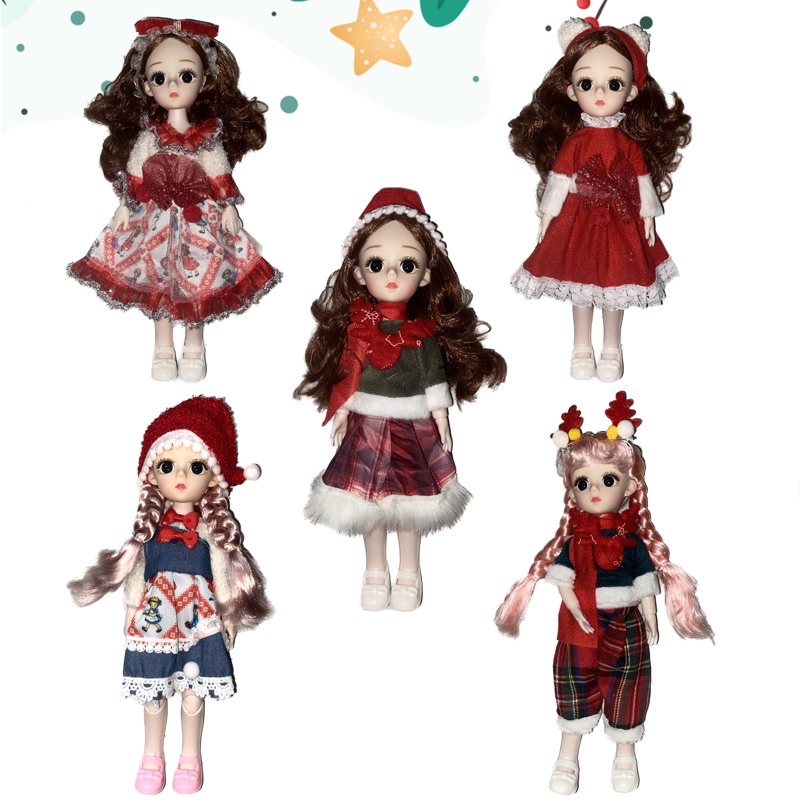 Búp bê cô gái Noel dễ thương
