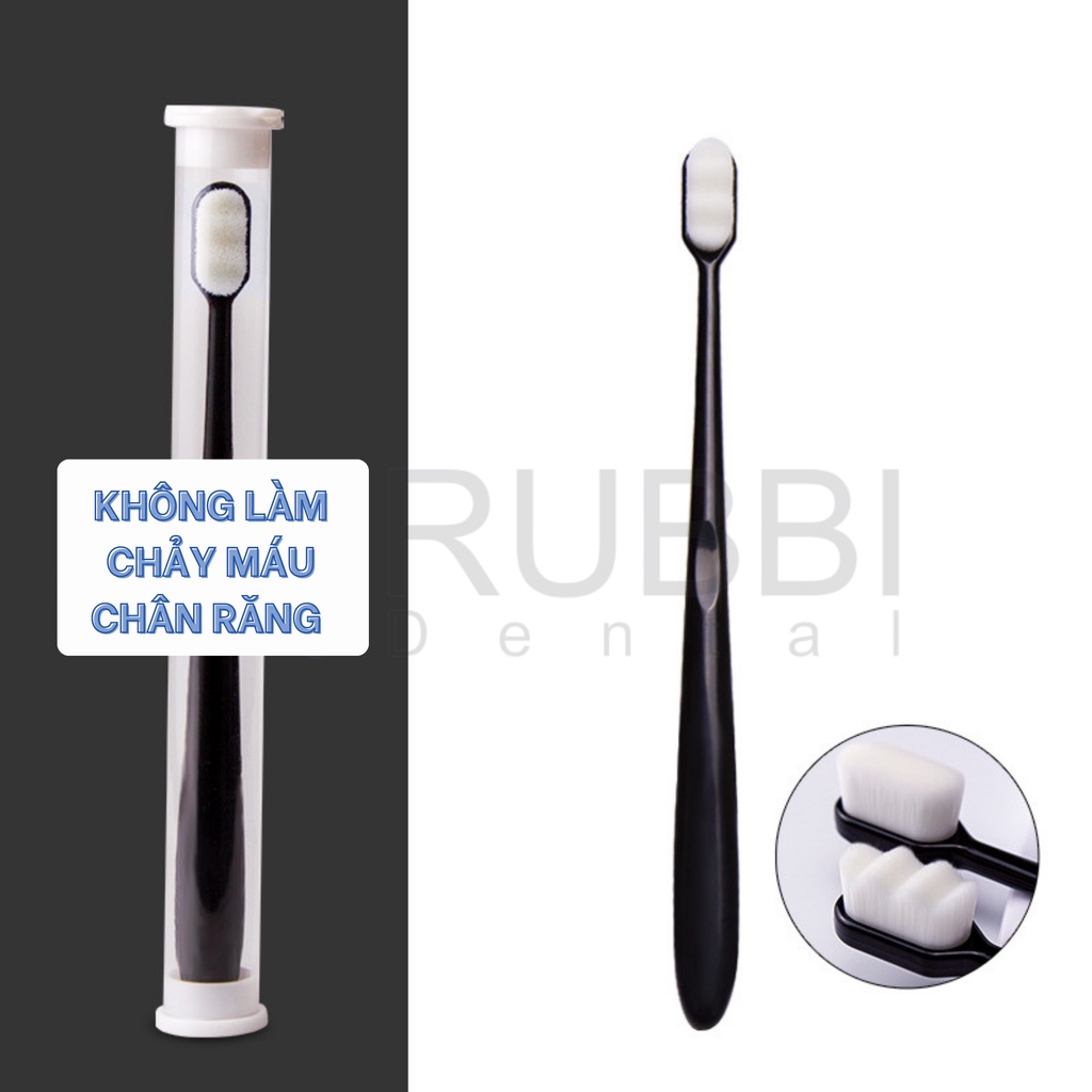 Bàn chải đánh răng lông mềm Rubbi không đau nướu
