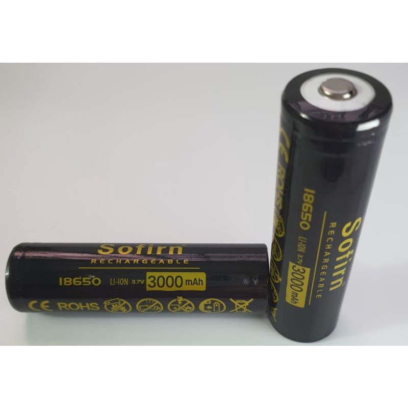 Pin sạc 18650 Sorfirn đầu lồi chính hãng dung lượng 3000mah