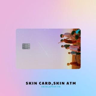 Miếng dán thẻ card bts series pt7 | skin atm, thẻ xe, thẻ từ, thẻ chung cư trang trí - chất liệu decal vinyl chống nước