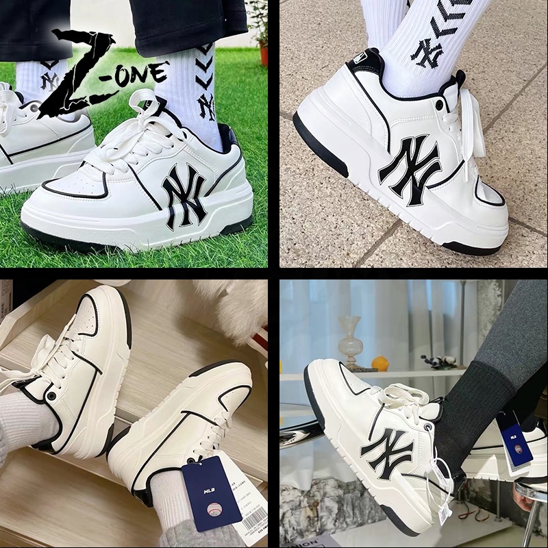 Giày Sneakers MLB NY Thời Trang Cá Tính Trẻ Trung Cho Nam Nữ