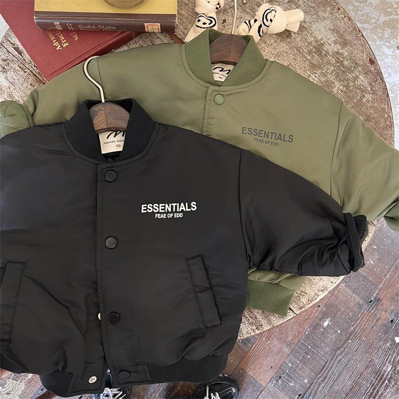 Hàng Mới Về Áo Khoác Bóng Chày Bằng Vải Cotton Dày Thời Trang Mùa Đông 2022 Dành Cho Bé Trai