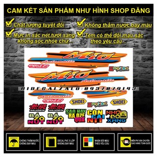 TEM RỜI MIO NHỎ CHẾ DÁN XE CAM -