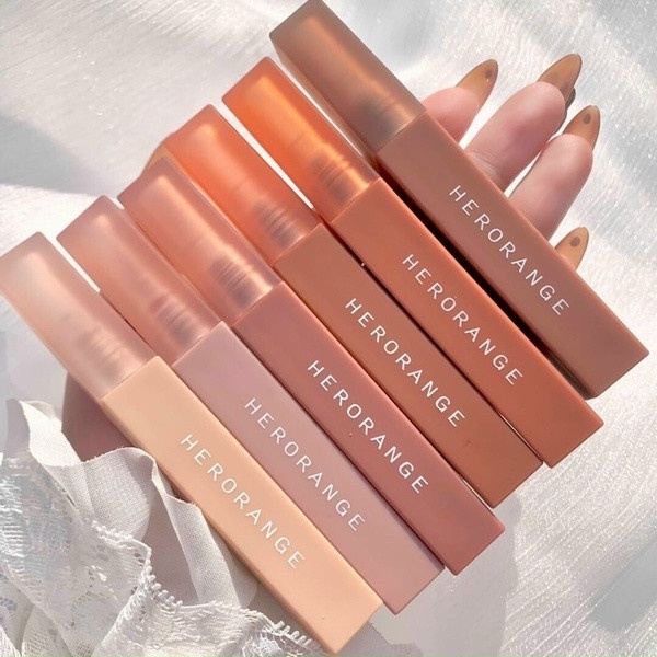 Son kem lì Herorange Lâu Trôi Mềm Mịn Như Nhung Màu H01 H02 H03 H04 H05 H06