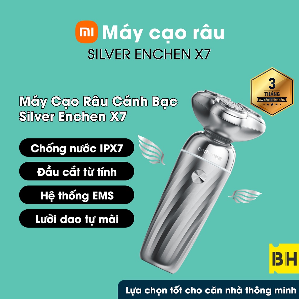 Máy Cạo Râu Enchen X7 Hệ Thống EMS Thông Minh Nhiều Tính Năng Vượt Trội