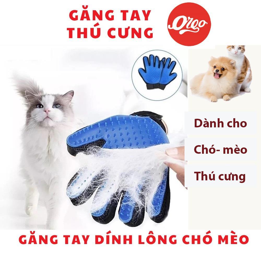 Găng tay chải lông chó mèo Orgo