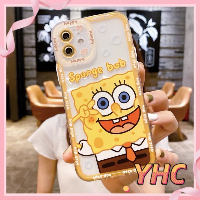 ốp iphone TPU Cứng Hình SpongeBob tương thích iPhone 6s 6splus 7 7plus 8 8plus X XS XSMAX 11 12 Pro Max Plus Promax-242