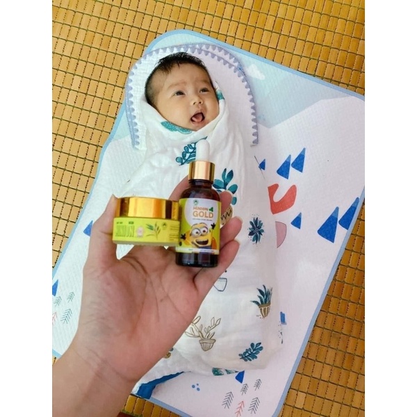 Combo dầu húng chanh minion plus Dr.Maya (dầu húng chanh 30ml kèm sáp ấm 20g)