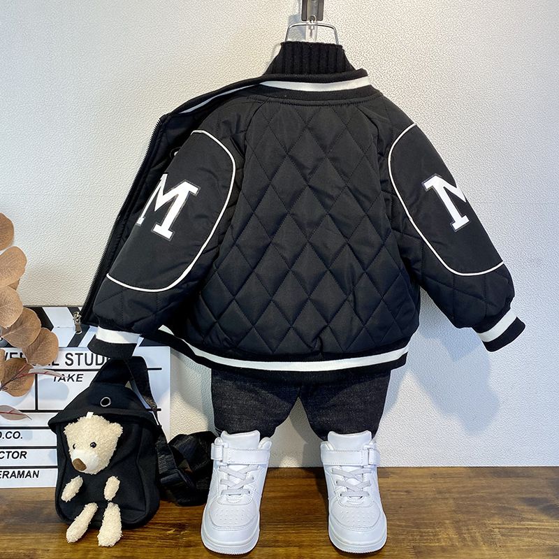 Áo Khoác Bóng Chày Thời Trang Thu Đông 2022 Dày Dặn Phong Cách Mới Cho Bé Trai