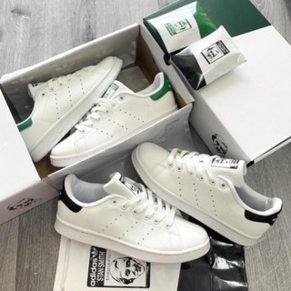 Giày Thể Thao Giày Adidas stan smith Trắng gót đen , gót xanh green full box bill
