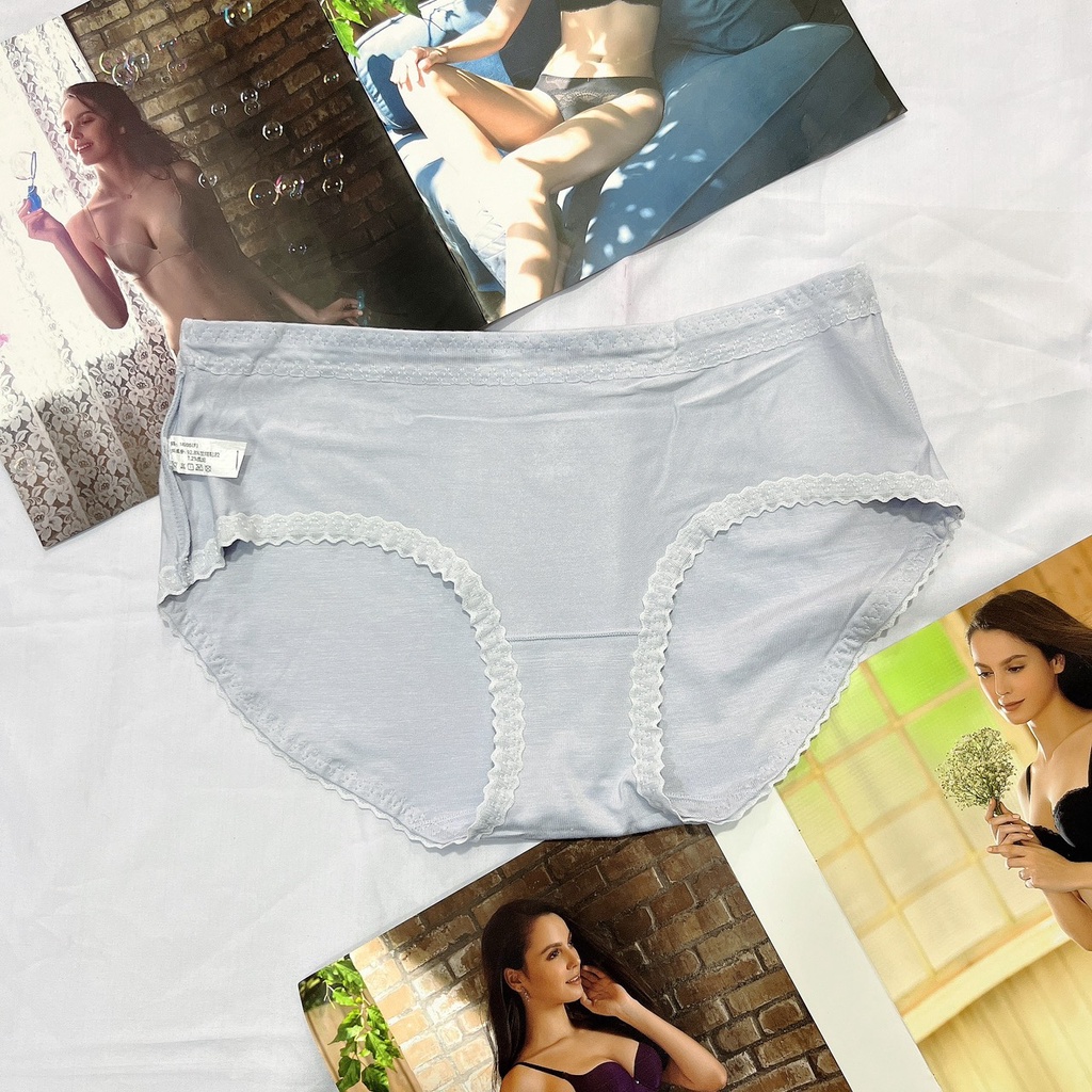 Quần lót nữ cotton viscose cao cấp 6327 mềm mại thấm hút mồ hôi thoáng mát freesize từ 45kg-60kg