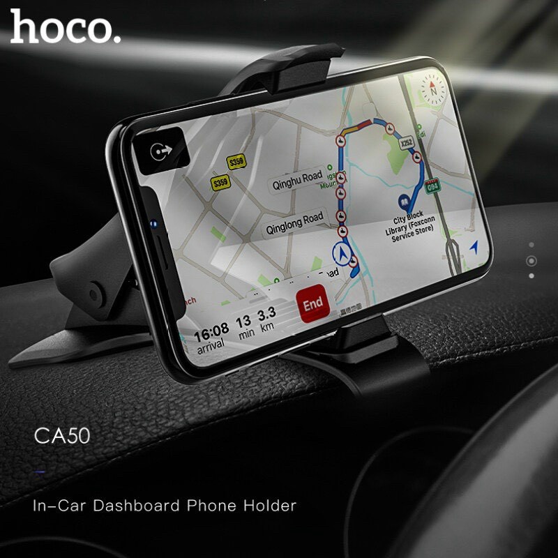 GIÁ ĐỠ KẸP ĐIỆN THOẠI HOCO CA50 TRÊN TAPLO CHO XE HƠI Ô TÔ