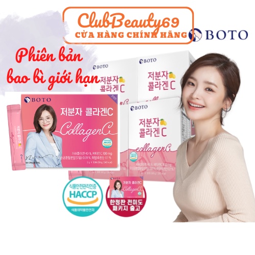 Hộp 30 gói collagen c boto vị chanh đẹp da chính hãng- đủ bill - ảnh sản phẩm 4