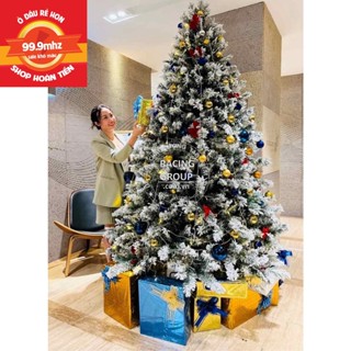 Cây Thông Noel Phủ Tuyết 1m2, 1m5, 2m, 2m4 Cây Thông Trang Trí Noel Giáng Sinh Hàng Việt Nam Cao Cấp Mã 17A4
