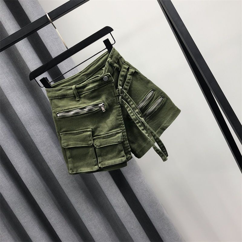 Quần Short Jean Giả Váy Hai Mảnh Phong Cách Mới Mùa Hè Cho Nữ