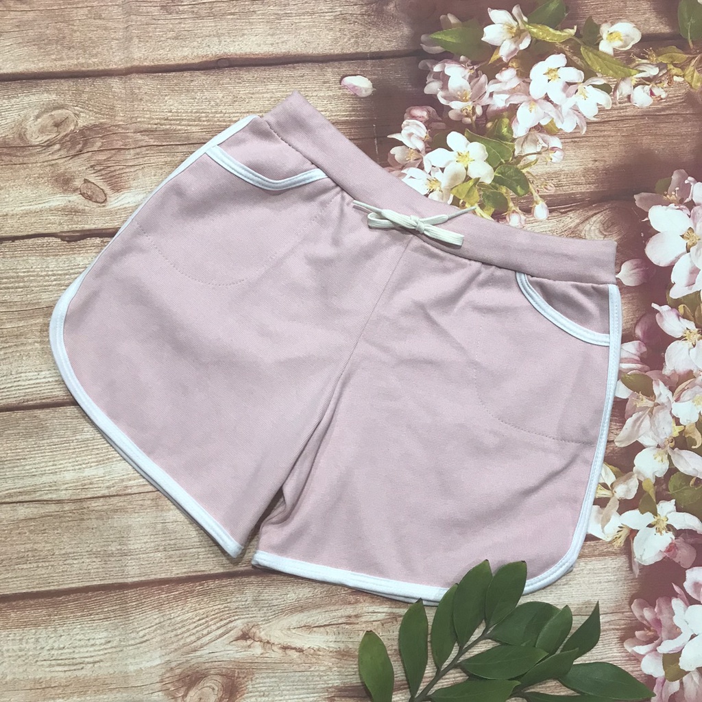 Quần short nữ lưng thun co giãn - Quần đùi nữ cotton mềm mịn