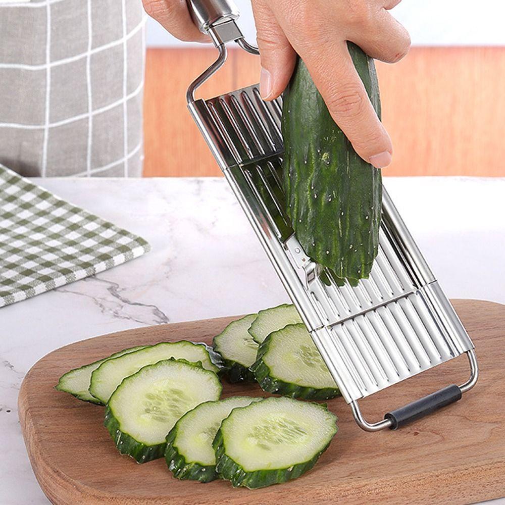 Set 3 Dụng Cụ Cắt Rau Củ Quả Đa Năng Bằng Thép Không Gỉ