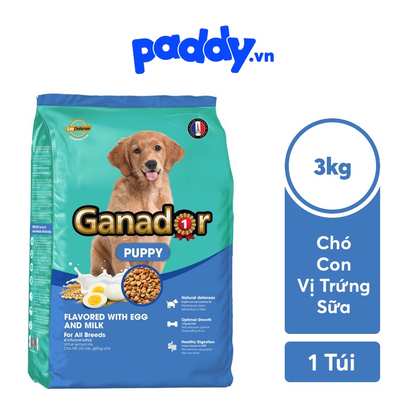 [3kg] Thức Ăn Hạt Cho Chó Ganador Nhiều Vị