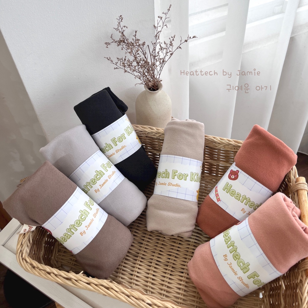 Áo dài tay cổ tròn cotton thun cào bông co giãn 4 chiều siêu mịn cho bé made by Jamie Studio