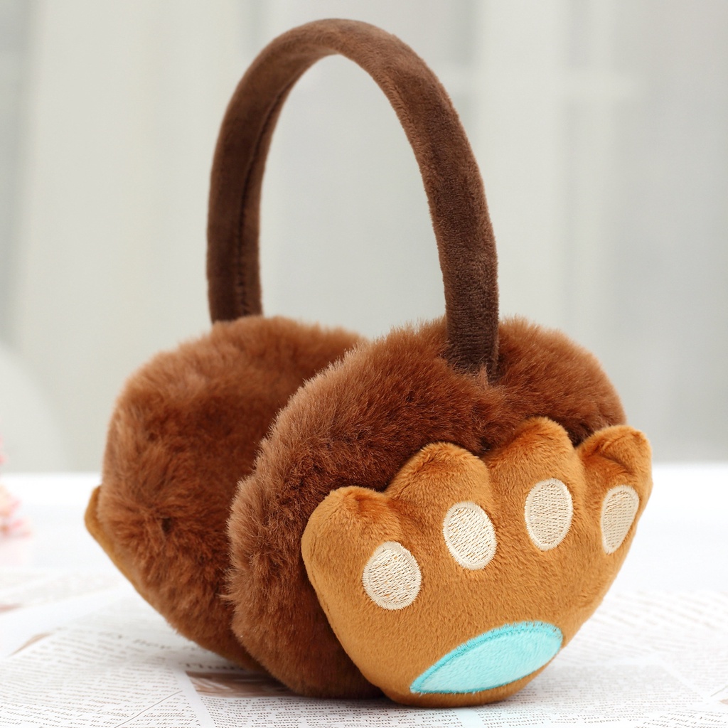 Chụp Tai Giữ Ấm Mùa Đông Chống Đóng Băng Bằng Vải Bông Dễ Thương Phong Cách Hàn Quốc Cho Bé