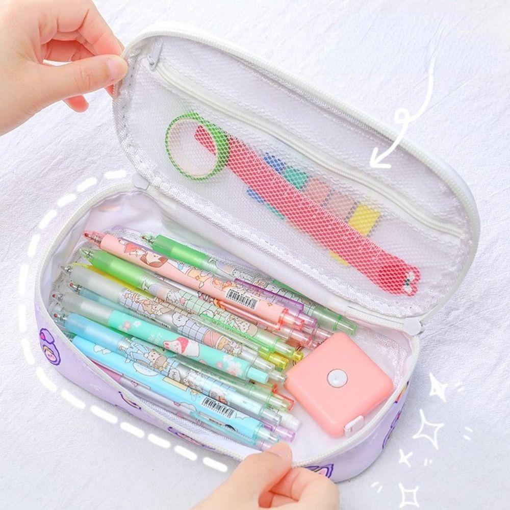 Túi Đựng Bút Chì / Mỹ Phẩm Để Bàn Hình Gấu / Thỏ Đáng Yêu Dành Cho Nữ