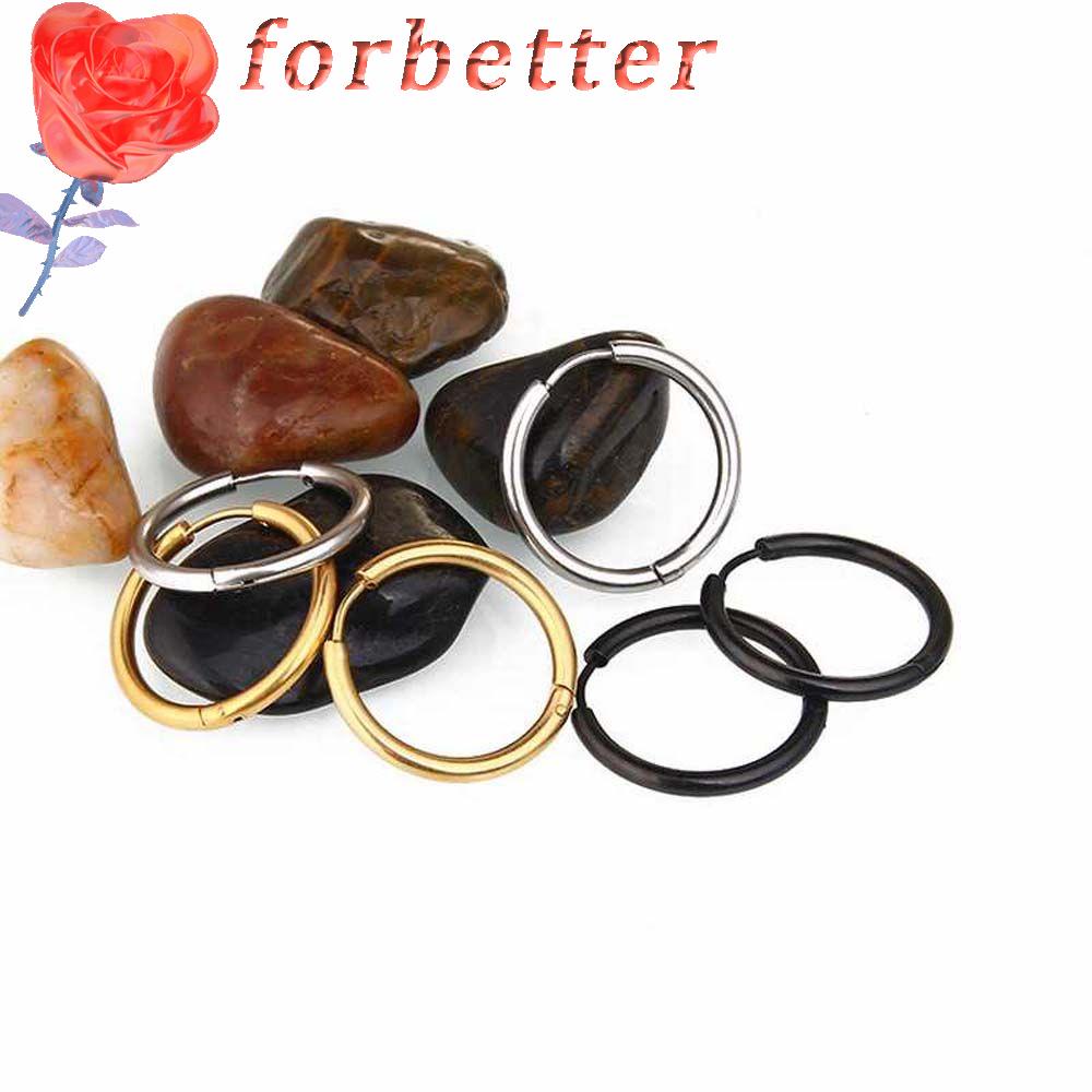 Đôi Bông Tai Hình Tròn Cá Tính Thời Trang Cho Nam Nữ