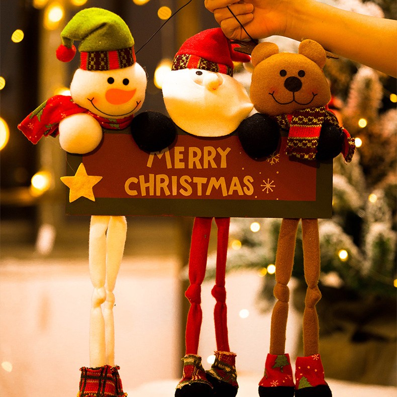 QUÀ TẶNG GIÁNG SINH/NOEL- Bảng treo cửa Giáng Sinh/ Noel cao cấp trang trí cửa nhà, quán cafe, văn phòng, lớp học