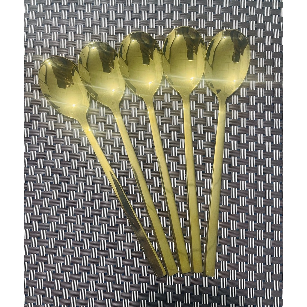 Muỗng Inox Hàn Quốc Mạ Vàng Cao Cấp