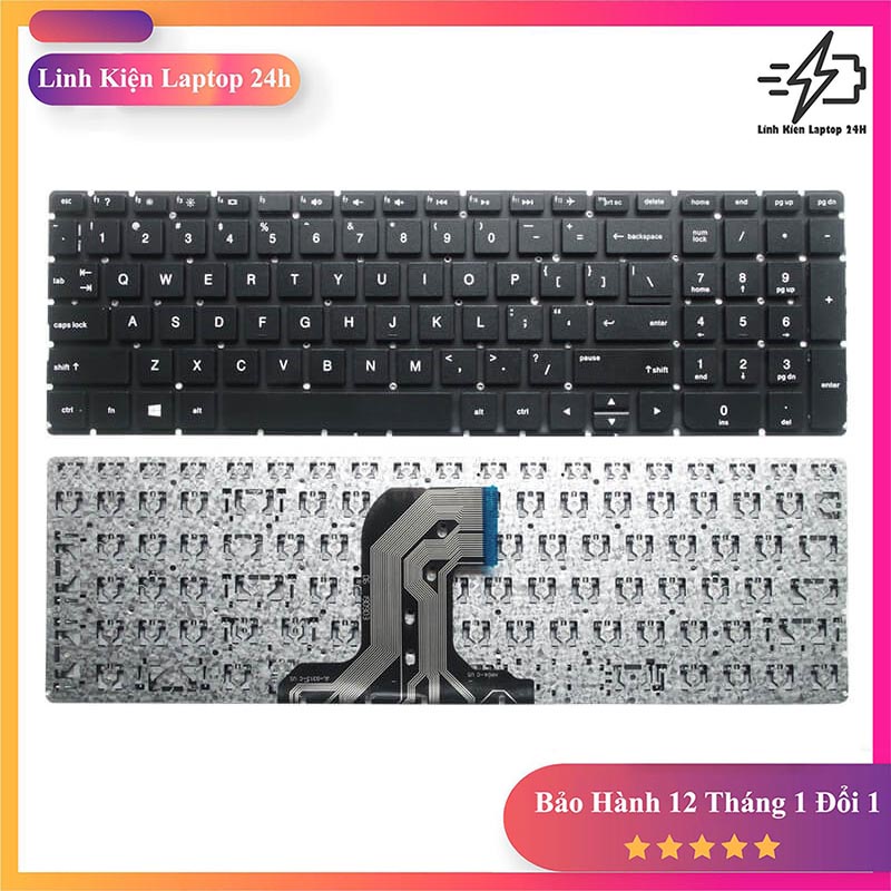 Bàn Phím Laptop HP Pavilion 250 G4, 250 G5, 255 G4, 255 G5, 256 G4, 256 G5, 15-BA, 15-AC, 15-AY, 15-AF, 15-AJ